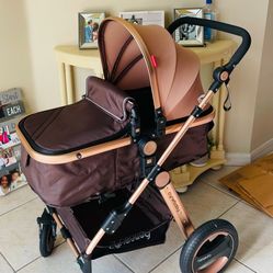 Baby Stroller The Bassinet Can Turn To Face The Parents 