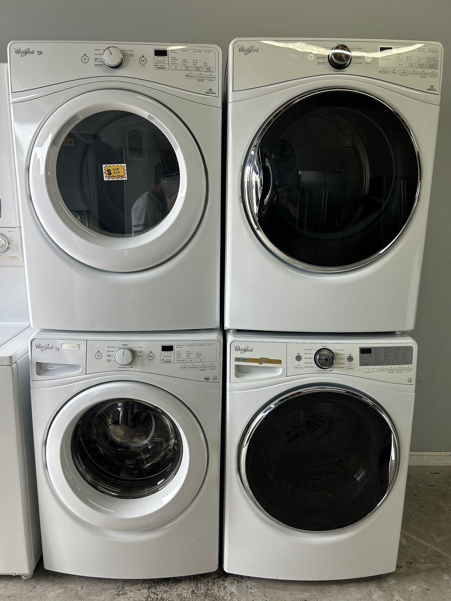SETS DE LAVADORA Y SECADORA 27” MARCA WHIRLPOOL