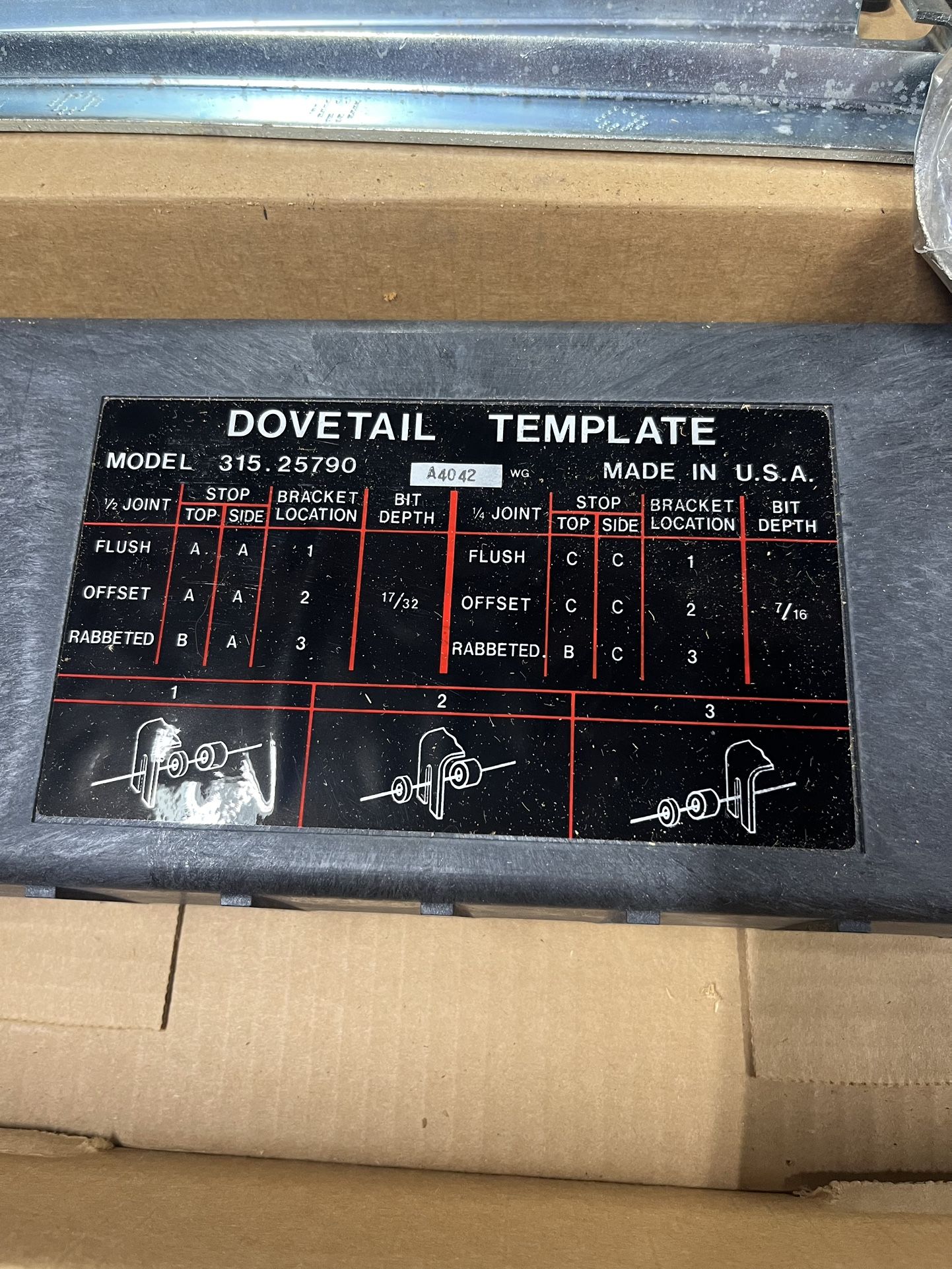 Sears Brand Dovetail Joiner Template - New In Box