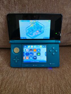 Aqua blue Nintendo 3DS - 32gb SD - CFW - AQUAB1