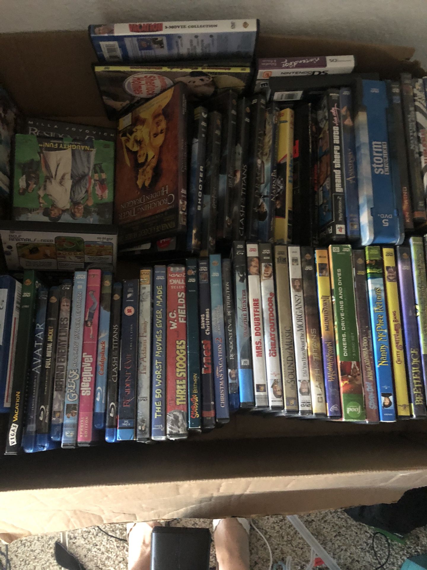 DVDs whole box of them
