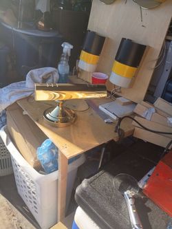 Brass bankers lamp