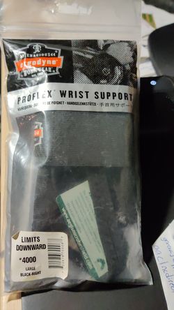 Proflex wrist support large, black help carpal tunnel