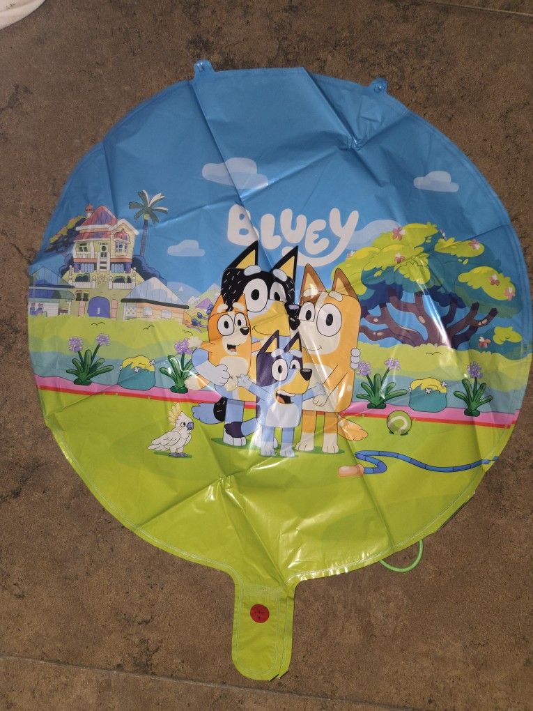 Bluey Round Multicolor Foil Balloon - 18" | Premium Quality & Reusable - Perfect for Celebrations & Kids Parties (1 Count Pack)