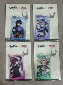 honkai star rail x round 1 exclusive keychains