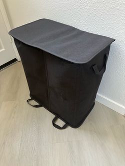 Double Laundry Hamper with 2 removable bags Like New , just bought now downsizing