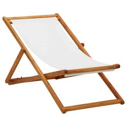 🚨2 Wooden White Cloth Folding Chairs (out Of Stock)