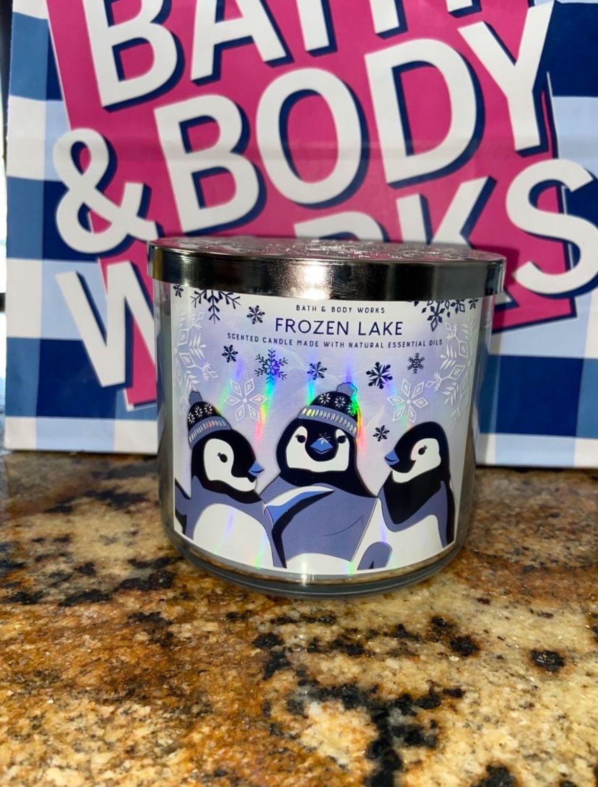 Bath & Body Works Frozen Lake 3 Wick Candle