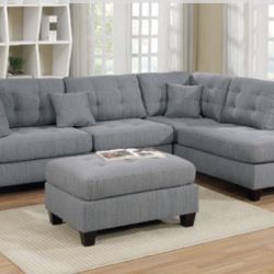 Sectional Sofa + Ottoman