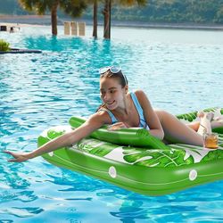 Inflatable Pool Float, 4 in 1, Adult Sunbathing Pad, Pool Relaxation Float, Water Toy Filled Float, Ball Pit for Kids (TG-L)
