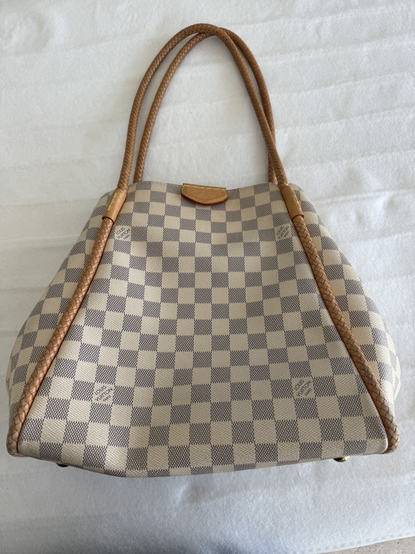 Louis VUITTON Damier Azur Propriano Rose Ballerine authentic