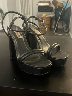 Steve Madden Black Platform Heels