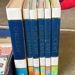 Childcraft volumes 2, 9, 11, 14, 15 and dictionary