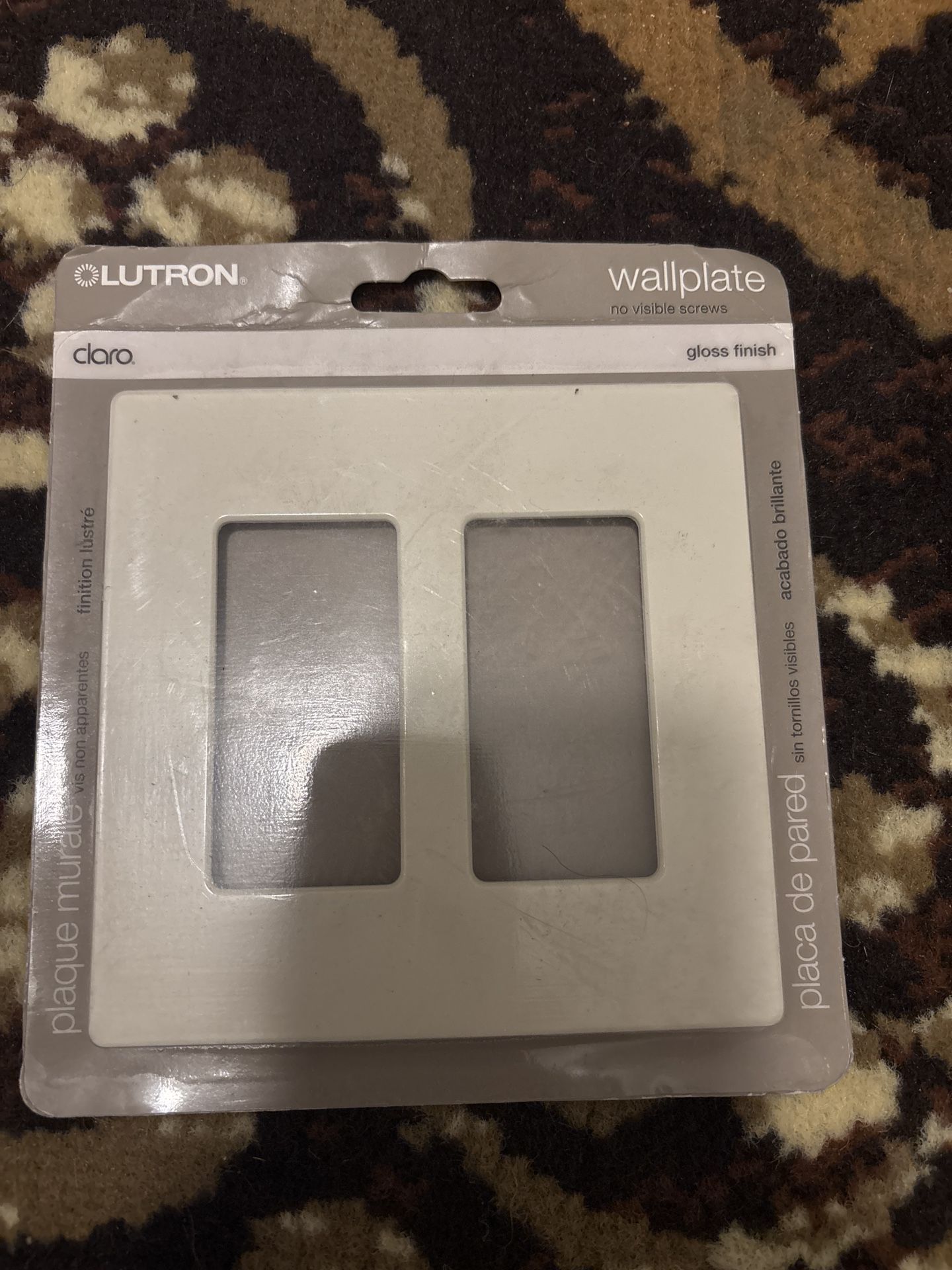 Lutron Claro 2-Gang Wallplates – Light Almond – NEW Sealed 