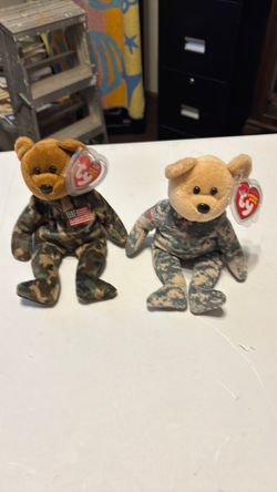 TY beanie babies older military