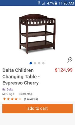 Delta children changing table