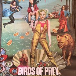 BIRDS OF PREY 2020 Original DS 2 Sided 27x40" US Movie Poster Margot Robbie