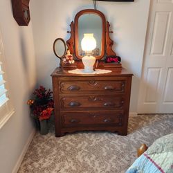 Victorian Antique Walnut Dresser