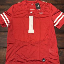 Under Armour Wisconsin Badgers Football Twill Jersey