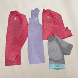 Gymshark activewear tops size small $25each/cada una