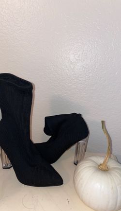 Bootie in black heels Size 7.5