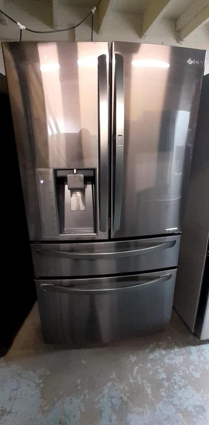 LG 4 Door Black Stainless Fridge
