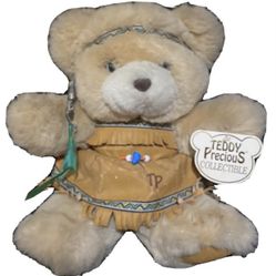 Dan Dee Teddy Precious Native American Bear With Tags (shelf-ware) See Pics