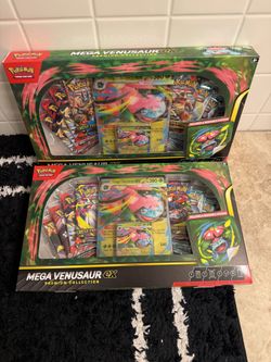 2 Mega Venusaur ex Premium Collection Boxes New Sealed