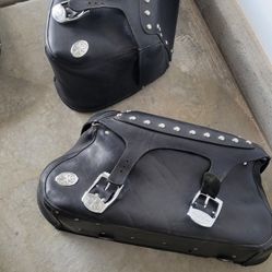 Yamaha Leather Saddles Bags And Seats Motorcycle Bike 