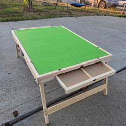 Wooden Jigsaw Puzzle Table 16"H x 36"L x 17"  