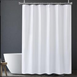 White Long Shower Curtains And Liner 72x78.  Make Me A Offer
