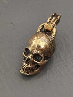 Brass Skull Pendant