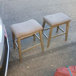 2 Padded Stools