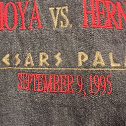 Extrimelly rare vintage De La Hoya vs Hernandez Sept 1995 fight cotton jacket