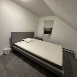 Queen bed with night stand and mattress - $100off if **picked up by tomorrow**