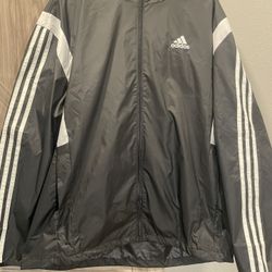 Adidas Black Windbreaker 