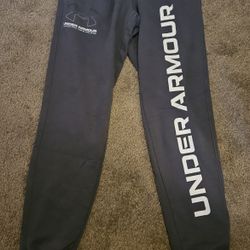 Mens "Under Armour Rivals" brand Fleece Logo Joggers sz S