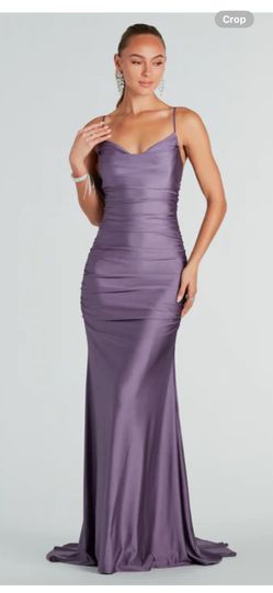 Whitley Formal Ruched Long Mermaid Dress