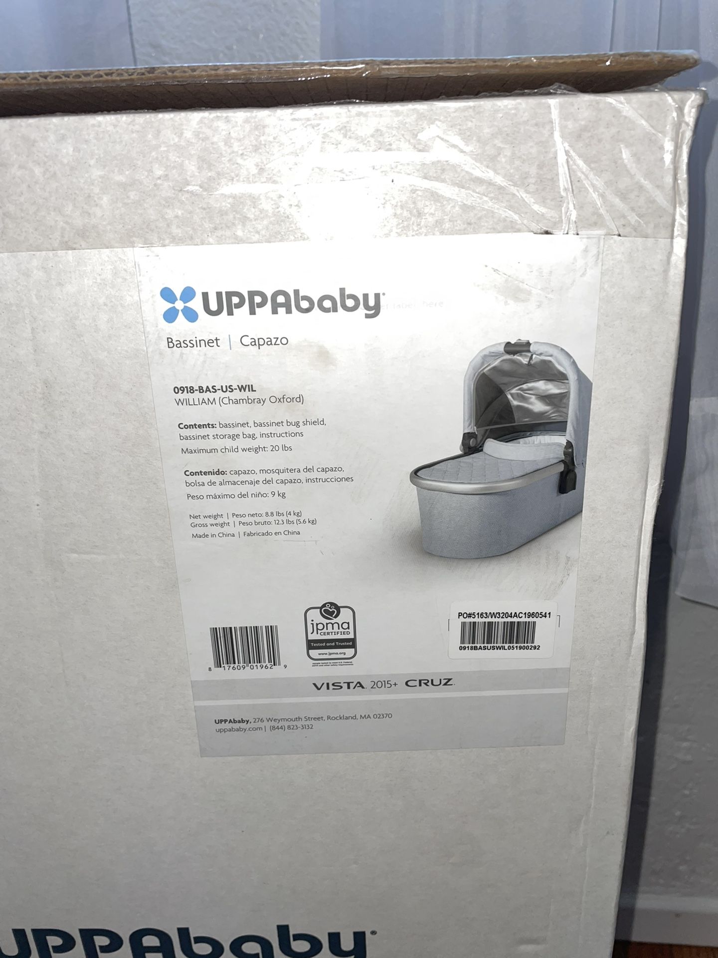 UPPAbaby Bassinet/ Stroller attachment