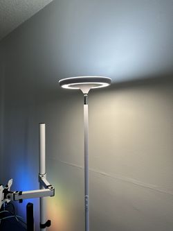 Keepsmile RGB LED Floor Lamp with Remote & Smart App – White