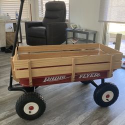 NEW Radio Flyer Full Size All Terrain Classic Steel and Wood Pull Along Wagon
