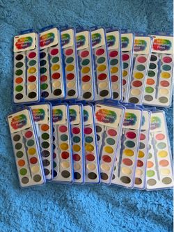 Art paint water  colors , brushes ,Canvas and cavas holder