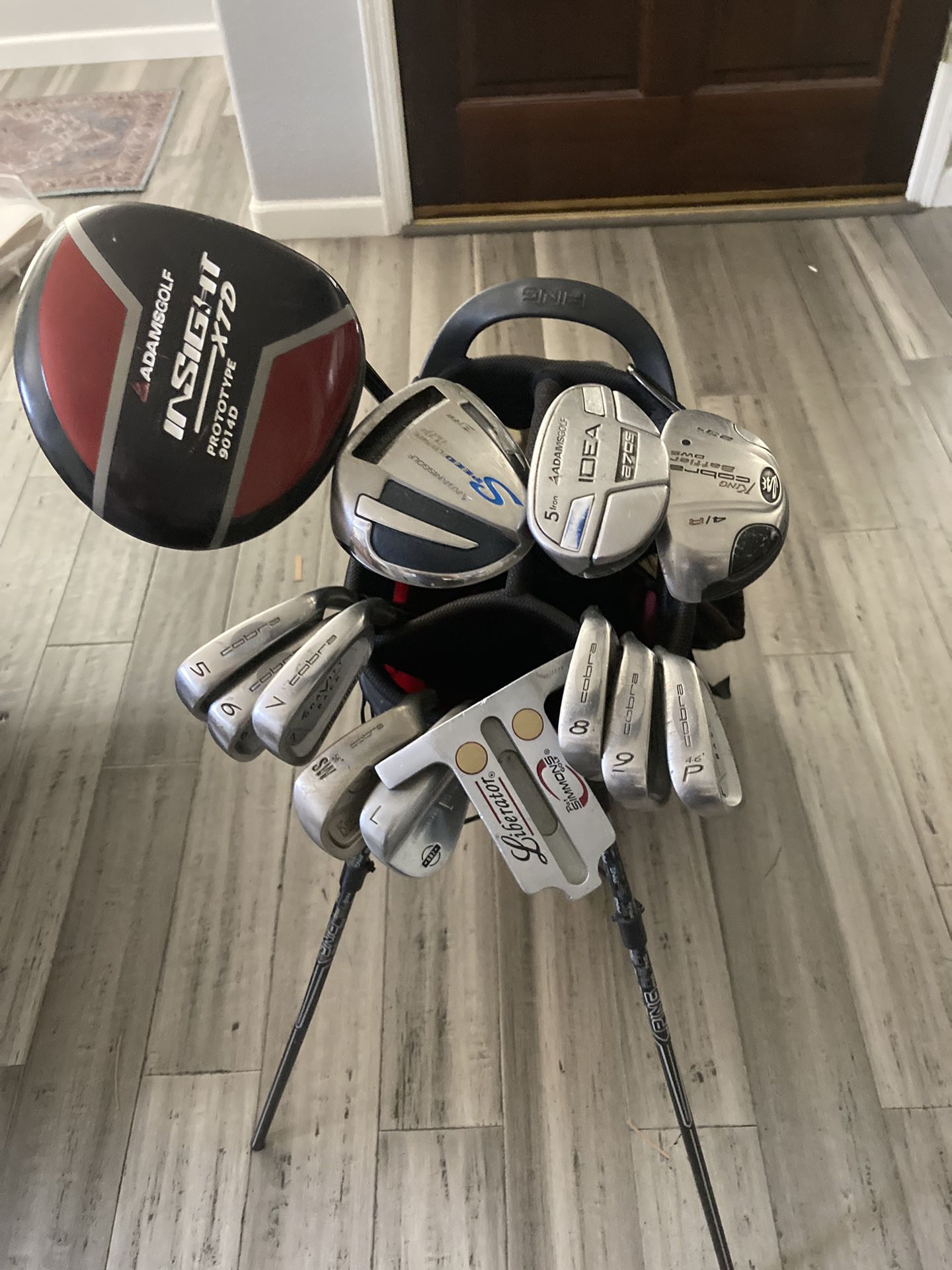 COMPLETE NAME BRAND GOLF CLUB SET IRONS WOODS DRIVER HYBRIDS WEDGES PUTTER  BAG COBRA ADAMS for Sale in Scottsdale, AZ - OfferUp