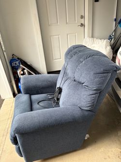 Dark Blue Reclining Chair