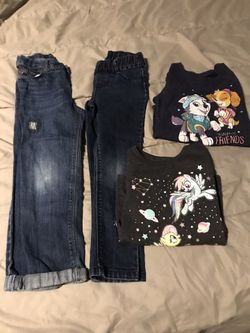 Girls clothing dresses and jeans size 4/5