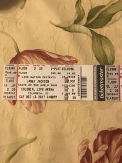 2 Janet Jackson tickets