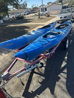 Kayaks And Trailer 