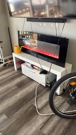 White TV stand