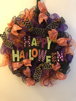 Halloween wreaths with battery operated lights