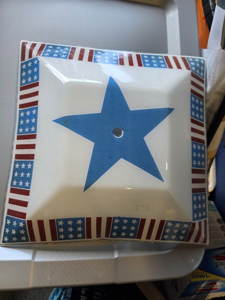 Stars Stripes Flag Ceiling Light Shade Cover Square